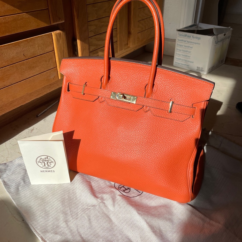 Hermes birkin bag orange 35
